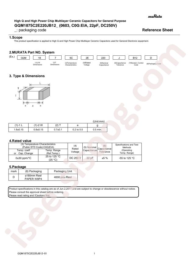 GQM1875C2E220JB12D