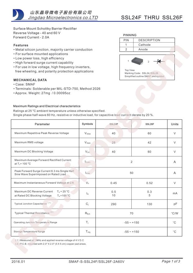 Jingdao Microelectronics SSL26F