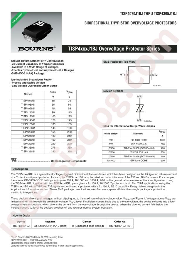 TISP4070J1BJR-S
