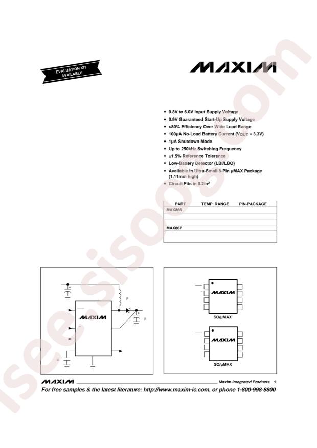 MAX866ESA+T