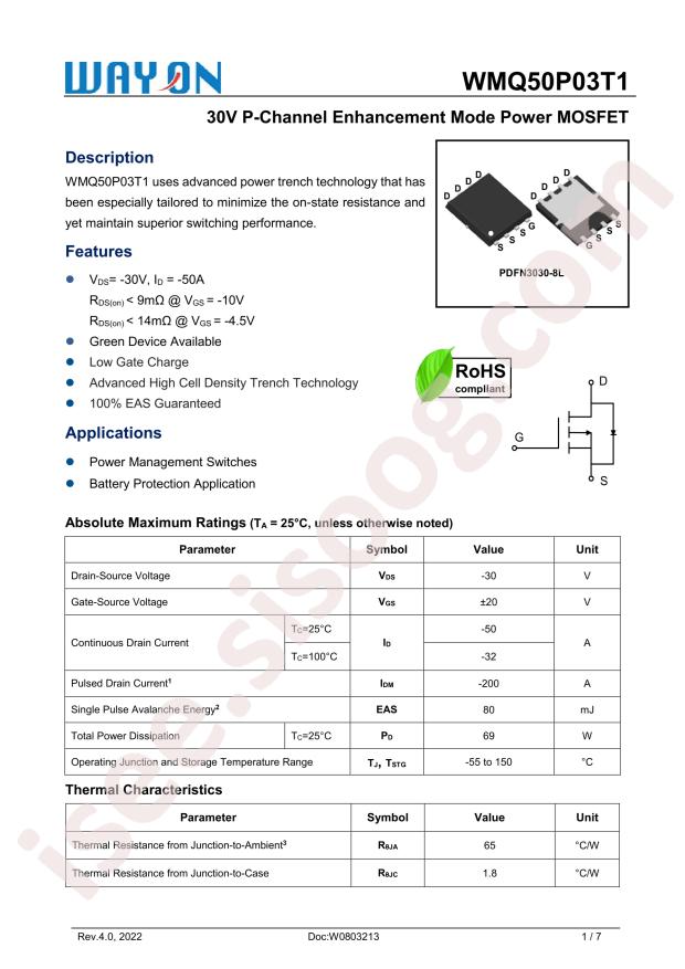 WMQ50P03T1