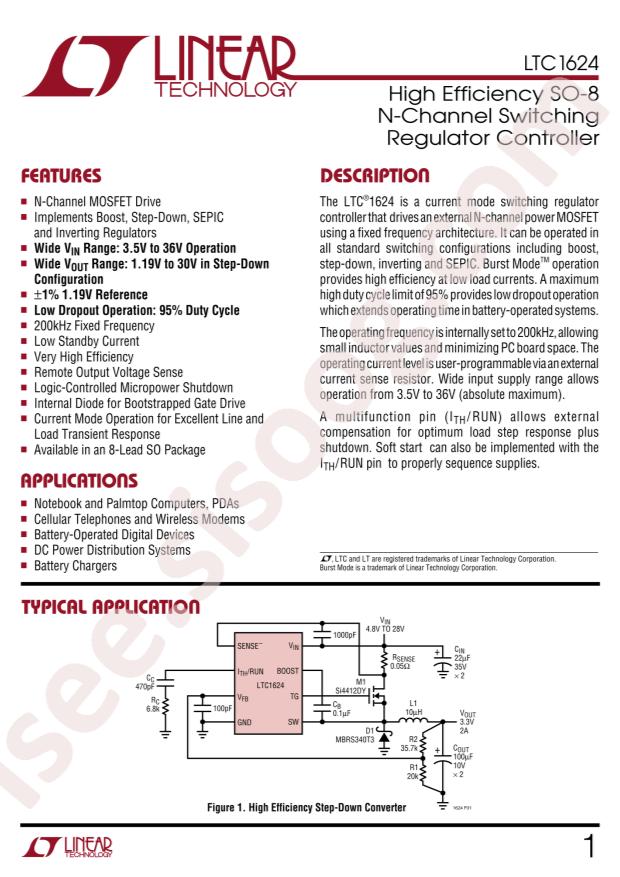 LTC1624IS8#PBF