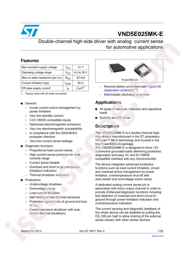 VND5E025MK-E