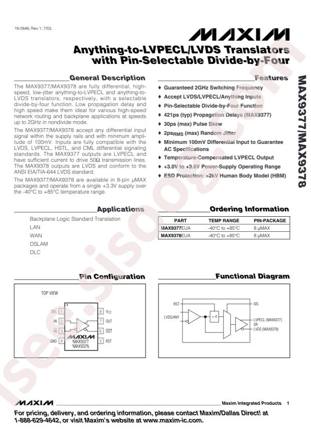 MAX9377EUA+