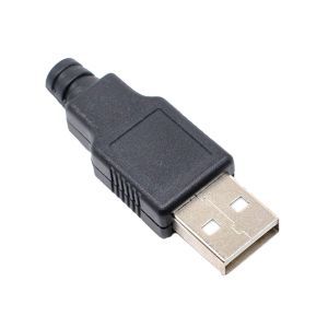 سوکت USB چهار پین دارای کیس پلاستیکی