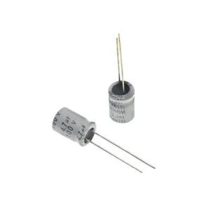 خازن الکترولیتی ایستاده 4.7µF ولتاژ 100V سایز 12x5mm