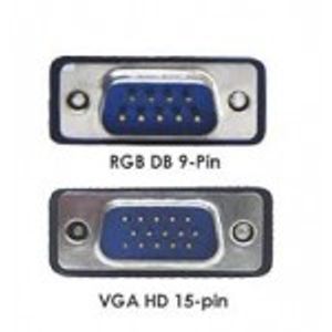 DB 9-pin male to VGA 15-pin male adapter