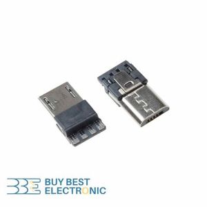 MICRO USB MALE CONNECTOR SOLDER (IRON BODY)