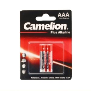 باتری نیم قلمی آلکالاین دوتایی مارک Camelion پک Plus Alkaline