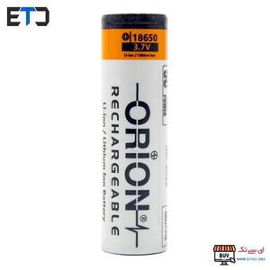 باتری لیتیوم یون 3.7v سایز 18650 2200mAh مارک ORION