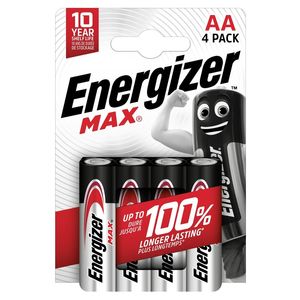 باتری قلمی AA آلکالاین چهارتایی مدل MAX مارک Energizer