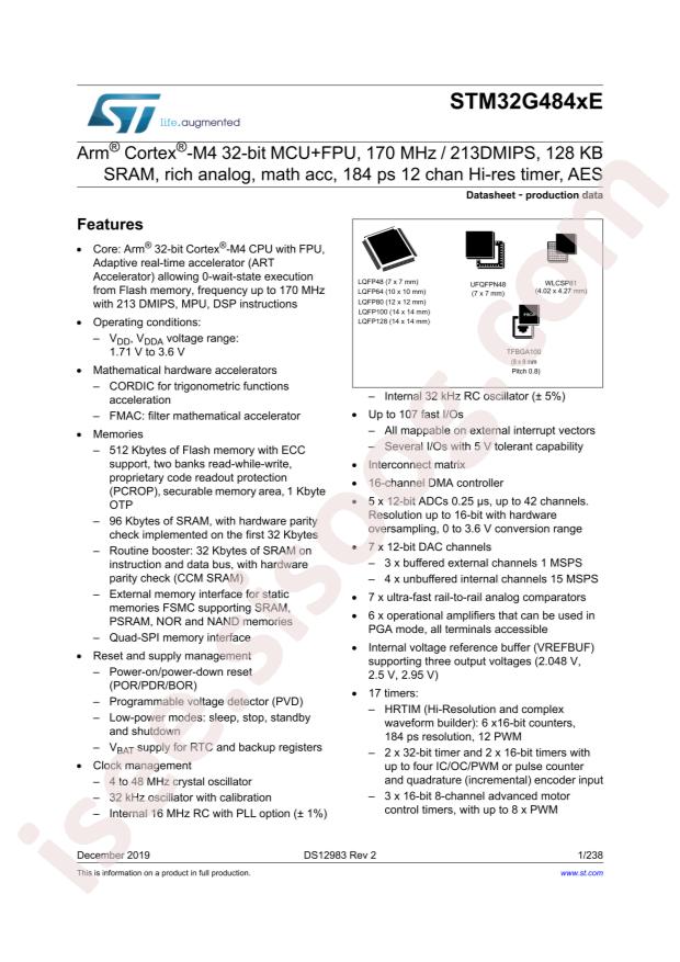 STM32G484RET6