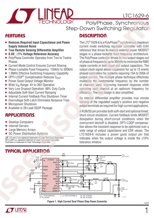 LTC1629EG-6#PBF