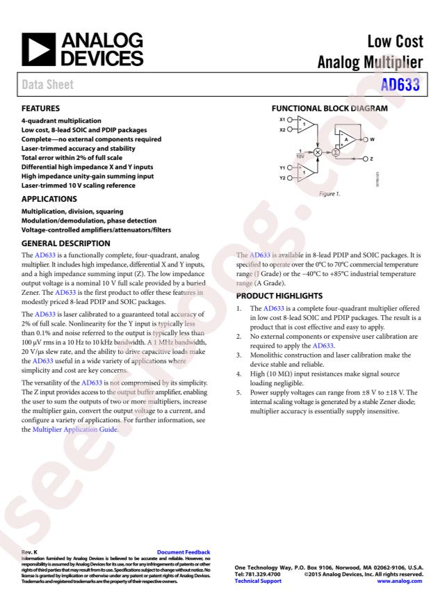 AD633JRZ-RL