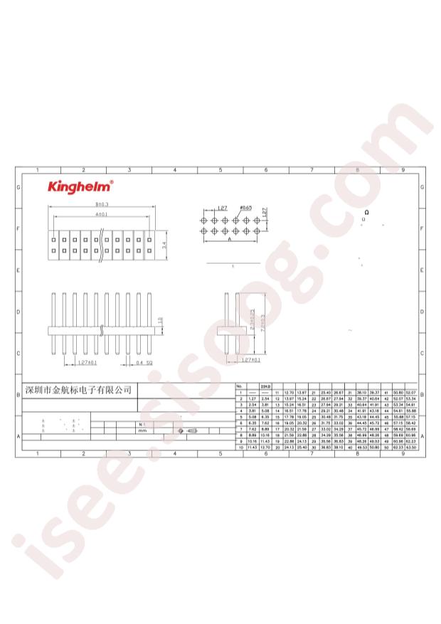 KH-1.27PH180-2X2P-L7.2