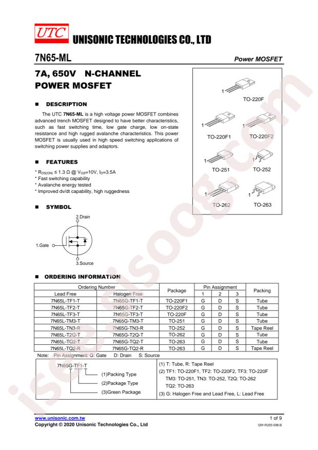 7N65L-ML-TF3-T