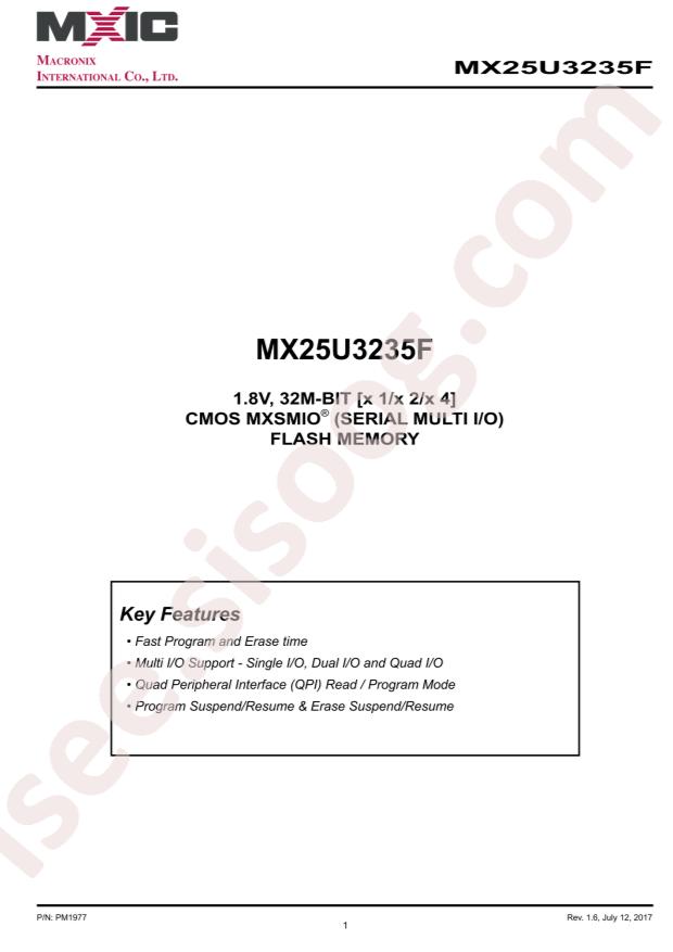 MX25U3235FM2I-10G