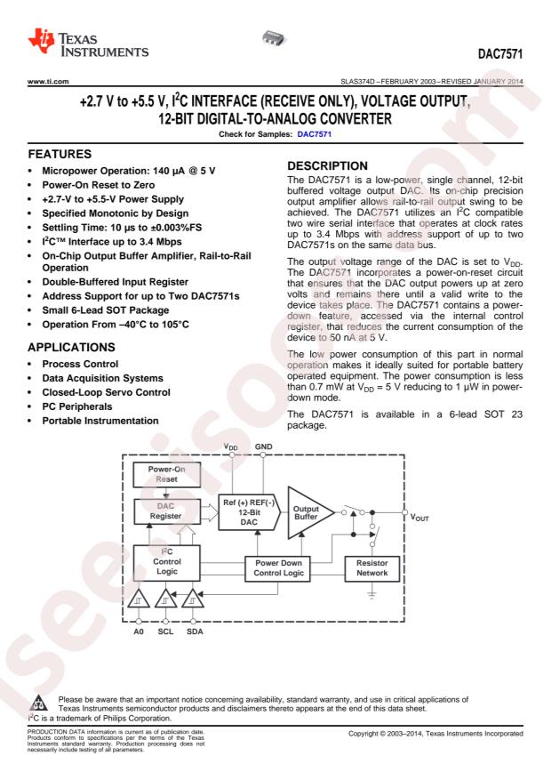 DAC7571IDBVT
