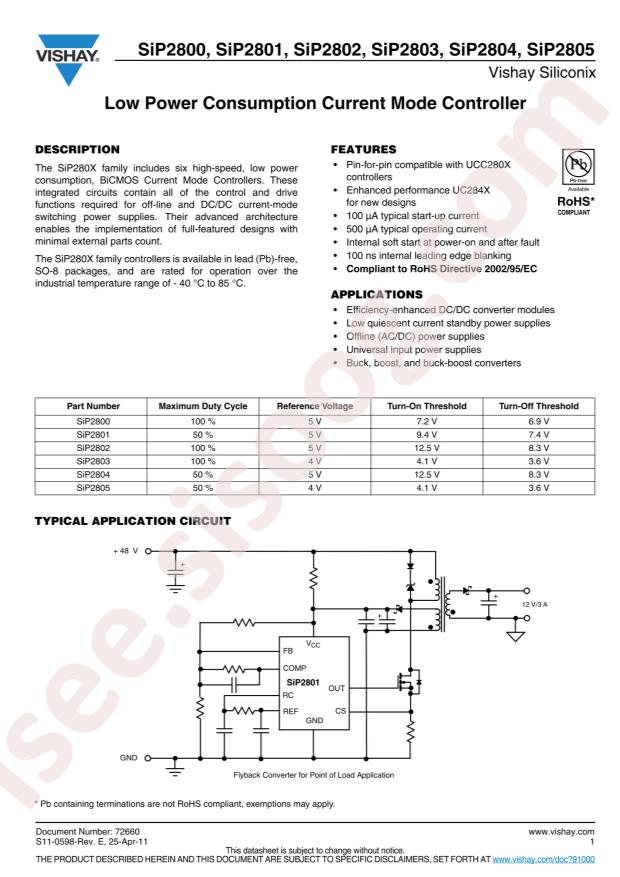 SIP2801DY-T1-E3