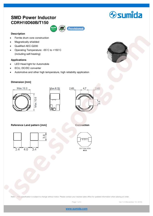 CDRH10D60BT150NP-2R7NC