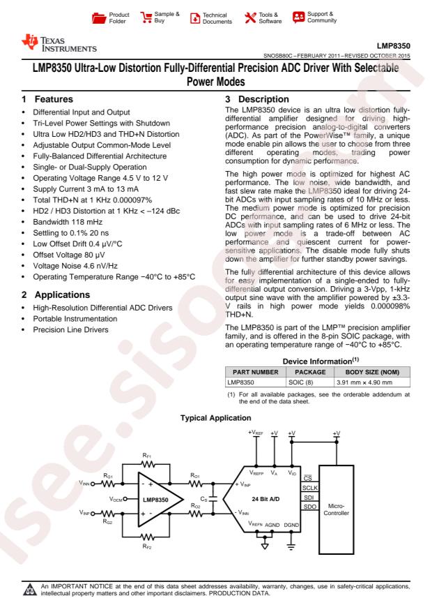 LMP8350MA/NOPB