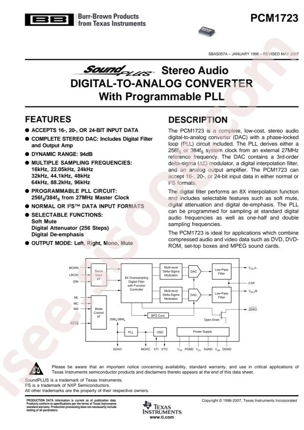 PCM1723E/2K