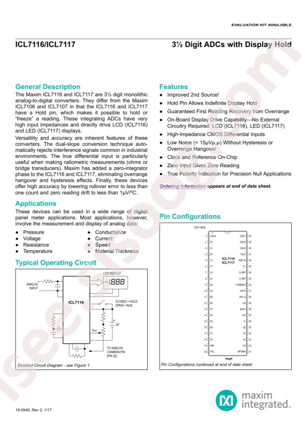 ICL7117CPL+