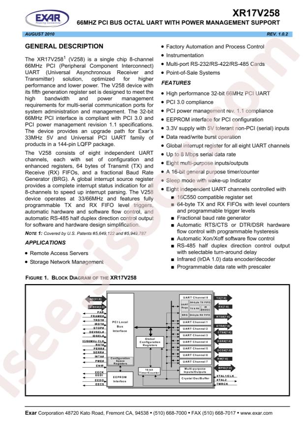 XR17V258IV-F