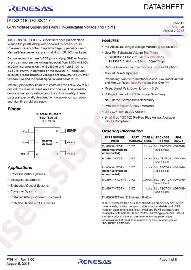 ISL88017IHTZ-TK