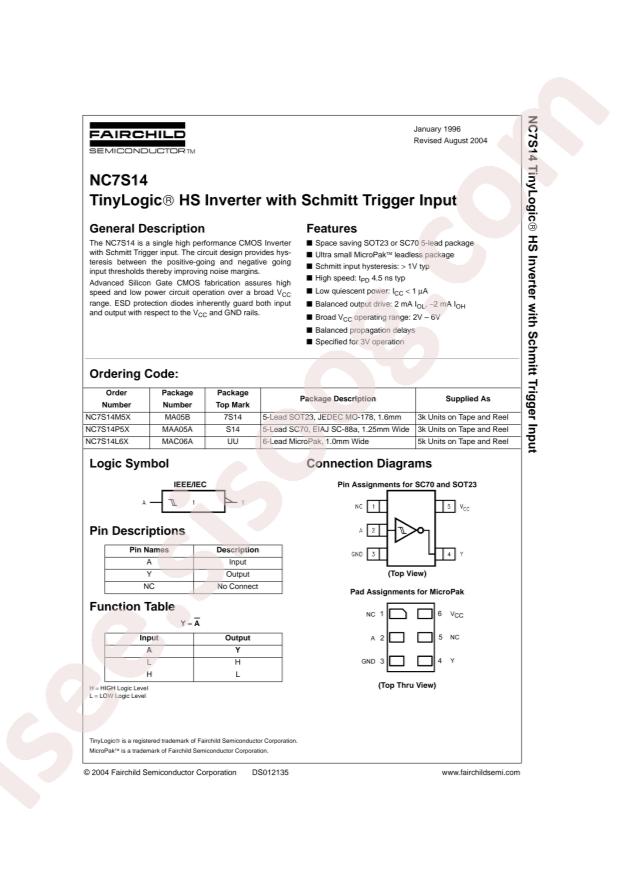 NC7S14M5X