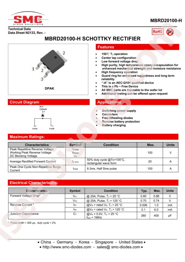 SMC MBRD20100-H