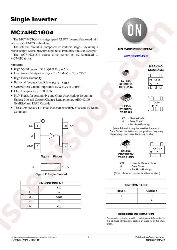 MC74HC1G04DBVT1G