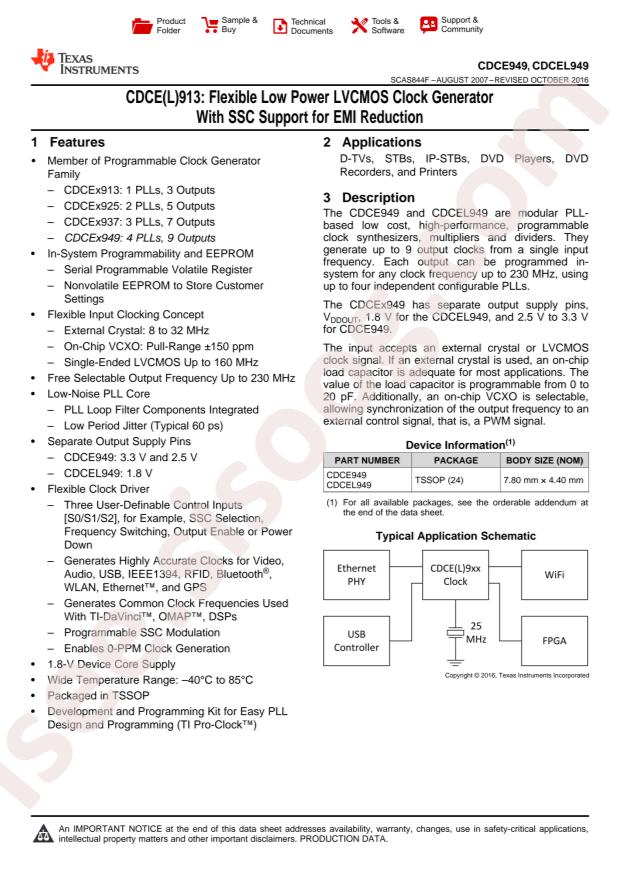 CDCEL949PWR