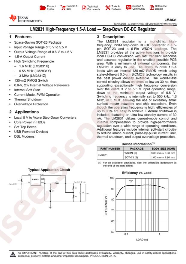 LM2831YMF/NOPB