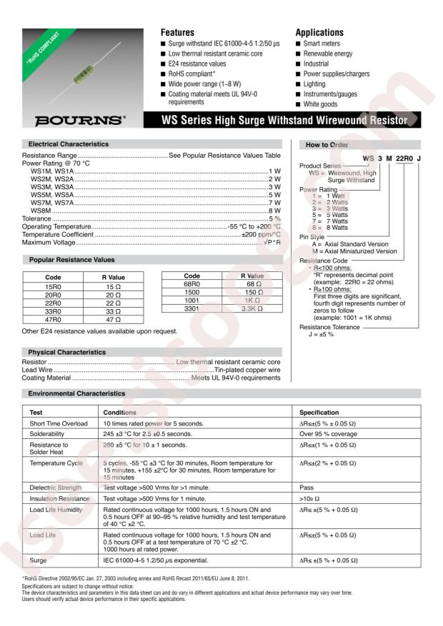 BOURNS WS5M1001J
