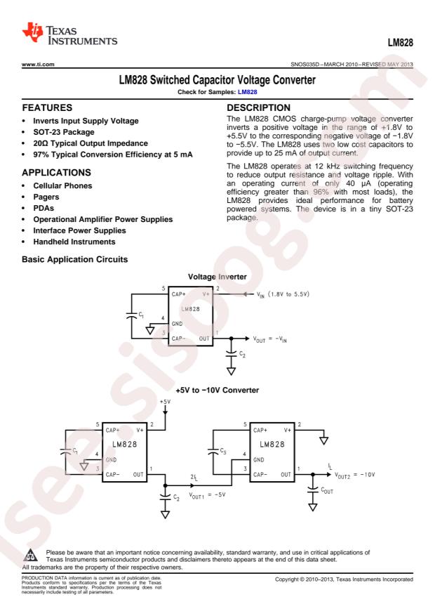 LM828M5/NOPB