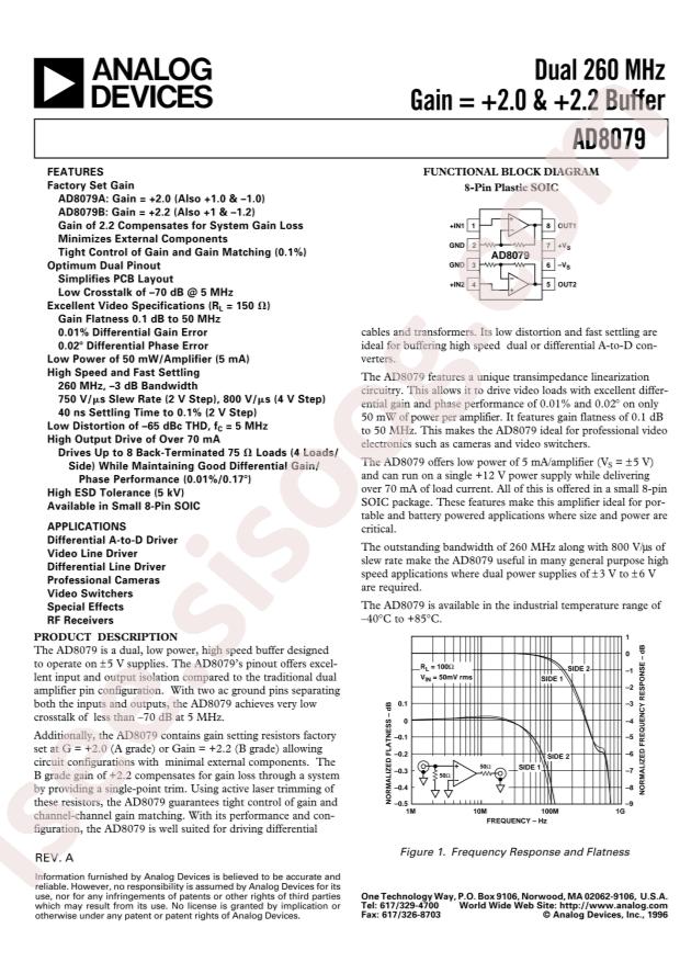 AD8079ARZ-REEL7