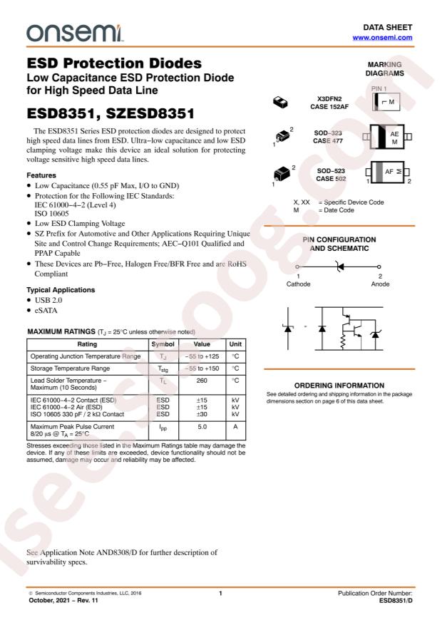 ESD8351XV2T5G