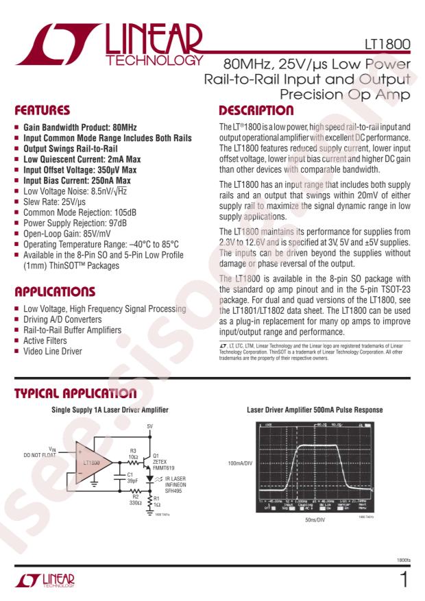 LT1800CS5#TRMPBF