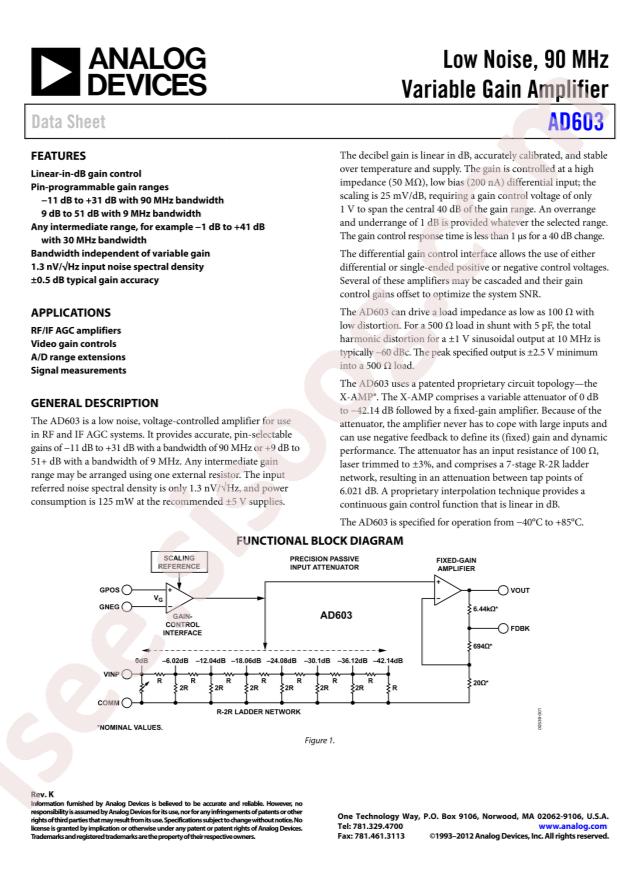 AD603ARZ-REEL