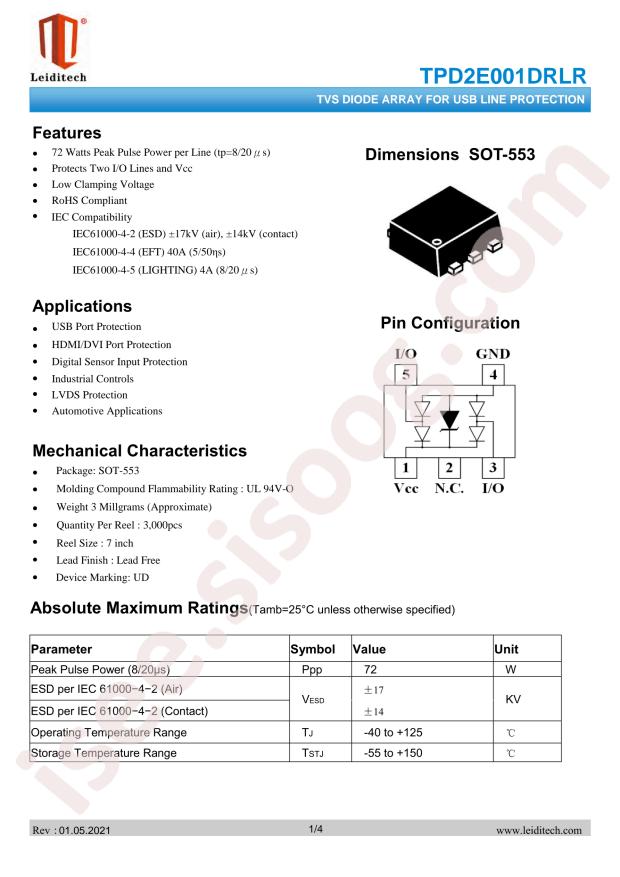 TPD2E001DRLR