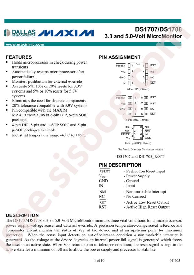DS1708RESA+T&R
