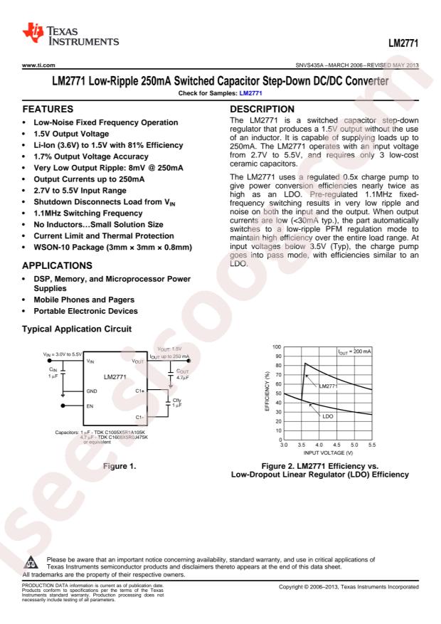 LM2771SD/NOPB