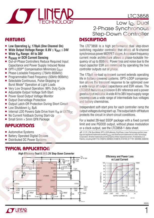 LTC3858EUH#PBF