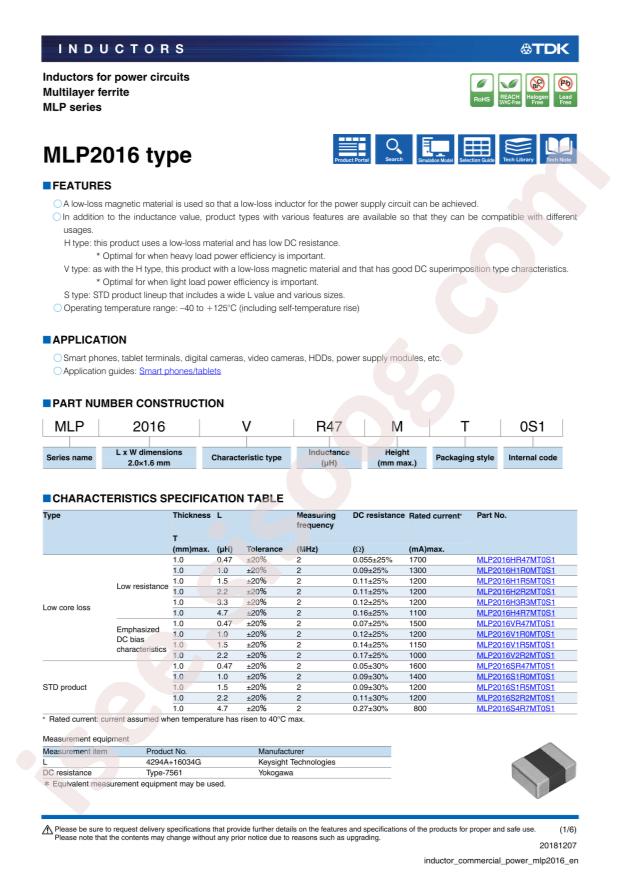 MLP2016H1R0MT