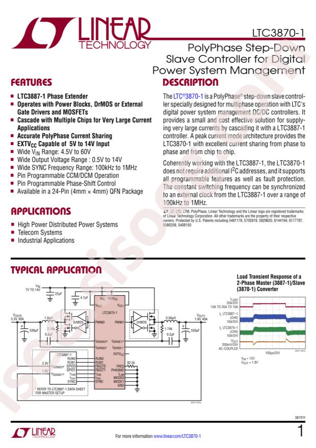 LTC3870EUF-1#PBF