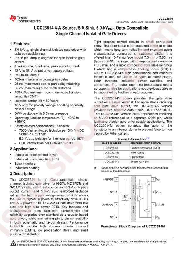 UCC23514VDWVR
