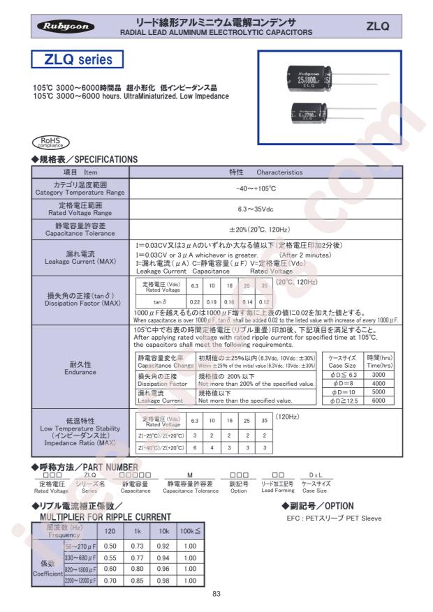 6.3ZLQ2200MEFC8X20
