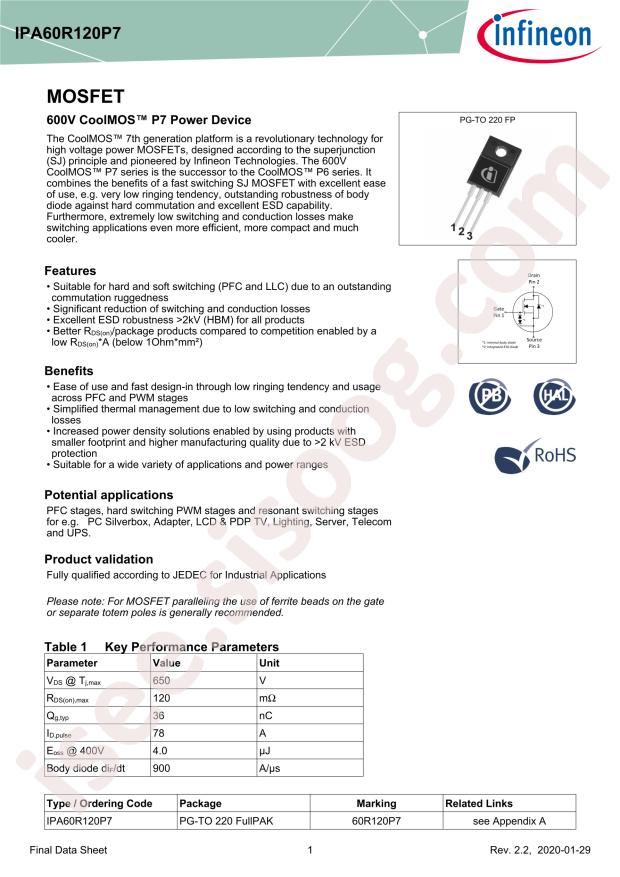 IPA60R120P7