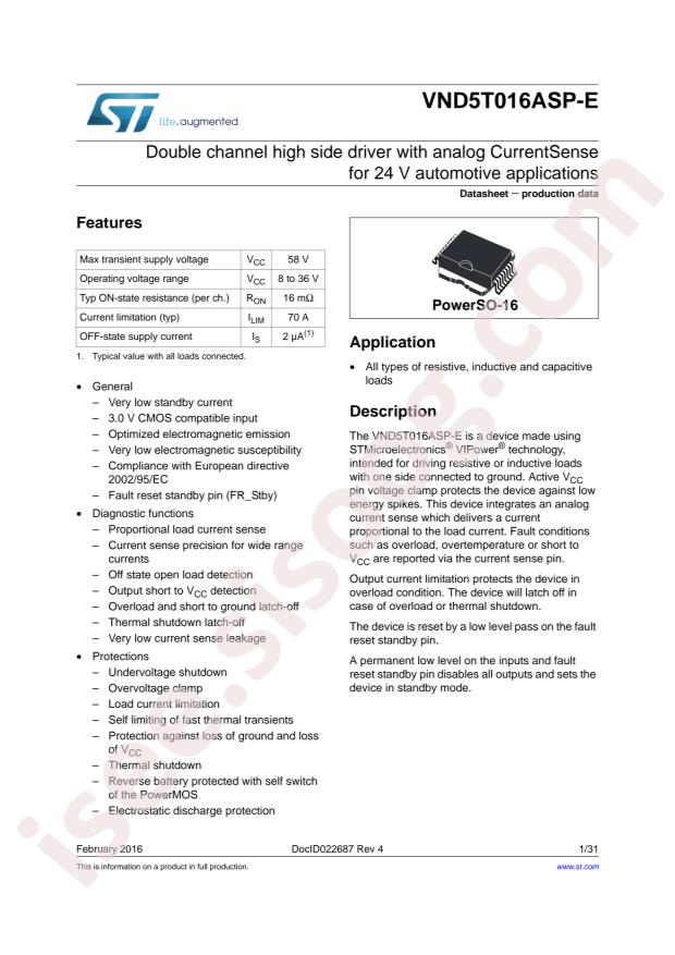 VND5T016ASPTR-E